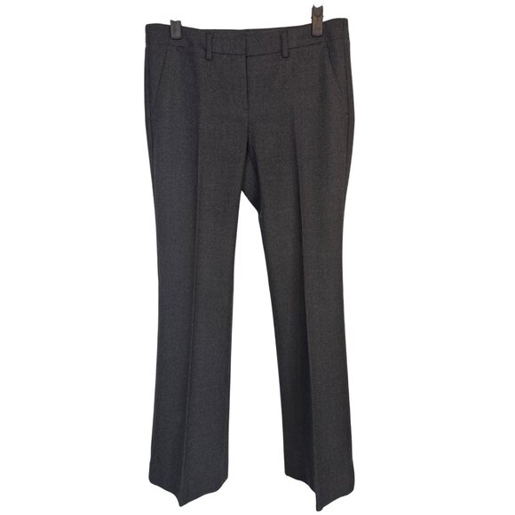 Theory Women's Size 4 Wool Blend Dress Pants Dark Gray